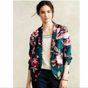 Anthropologie Cartonnier Rihan Floral Blazer